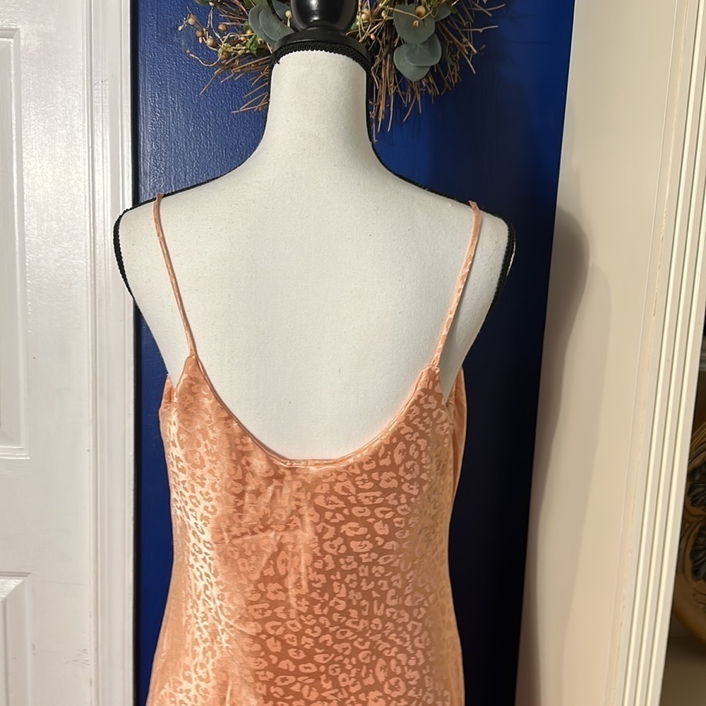 Women’s See You Monday Pink Animal Print Slip Dress Size Large - Picture 6 of 10